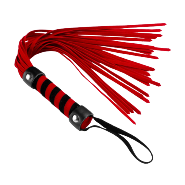 Flogger de Cuero Rojo