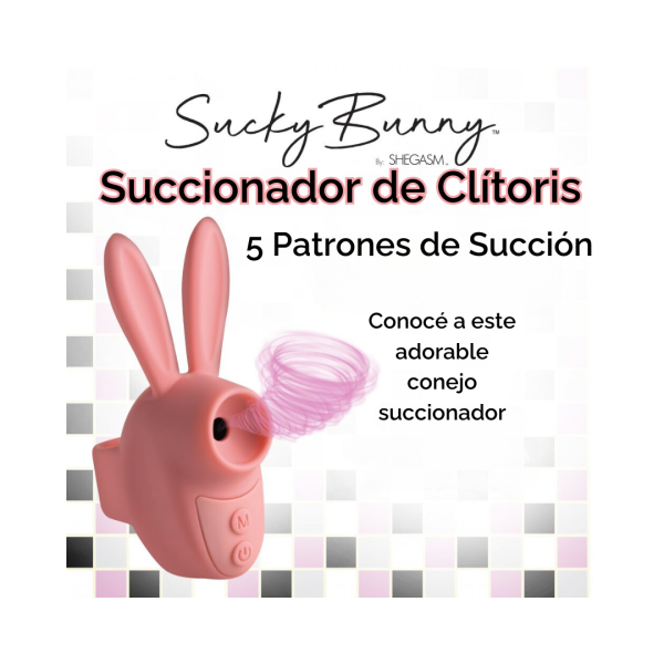 Dedal Succionador Sucky Bunny - Rosa