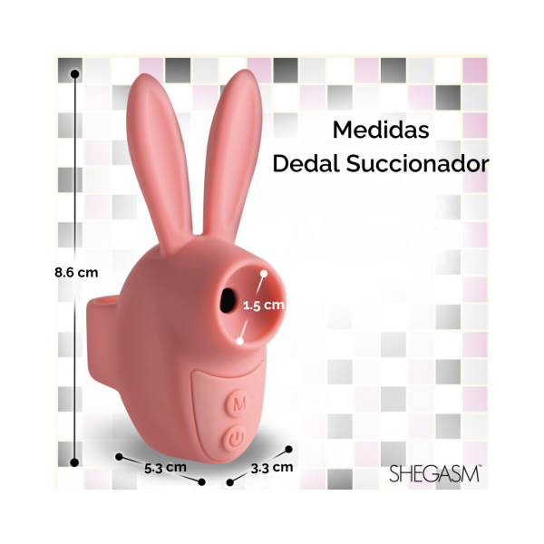 Dedal Succionador Sucky Bunny - Rosa
