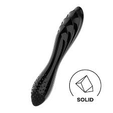 Satisfyer Dazzling Crystal Glass Dildo - Negro