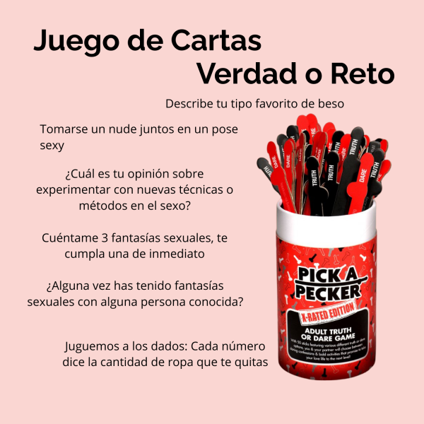 Cartas Verdad o Reto Kinky
