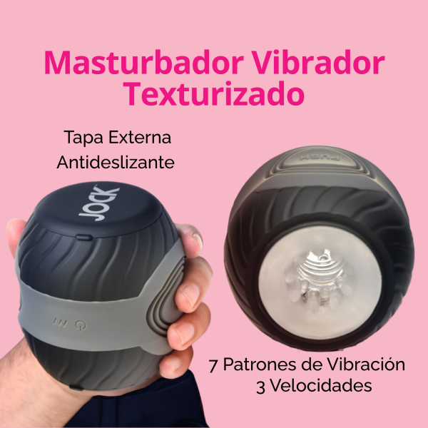 Masturbador Vibrador Texturizado