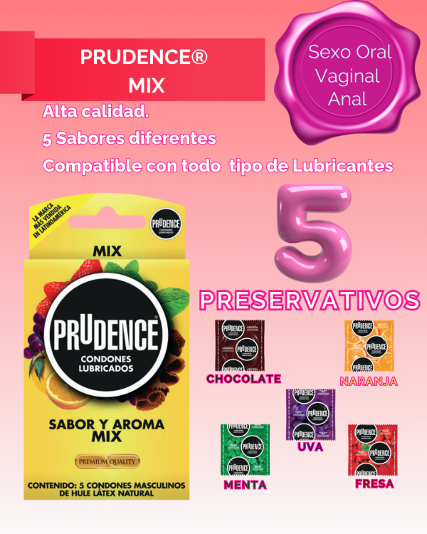 Prudence Mix – Condones de Sabores