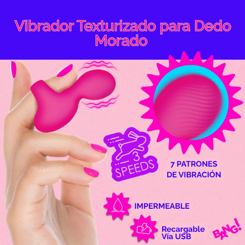 Dedo Vibrador Texturizado - Imagen 2
