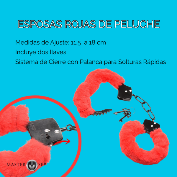 Esposas Rojas de Peluche - Imagen 2