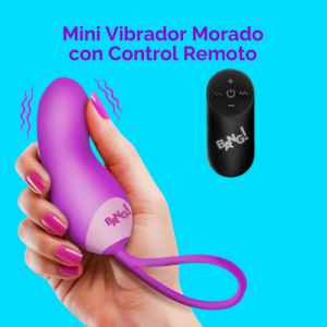 Mini Vibrador Morado con Control Remoto