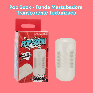 Pop Sock - Funda Mastubadora Transparente Texturizada