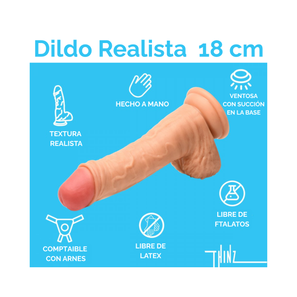 Dildo Realista 18 cm