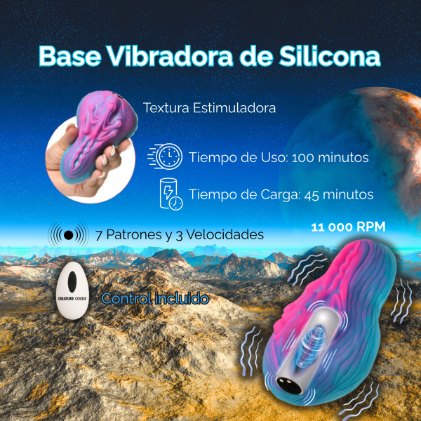 Base Vibradora de Silicona