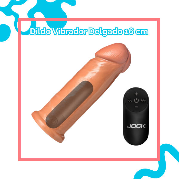 Dildo Vibrador Delgado 16 cm