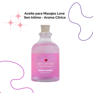 Aceite para Masajes Love Sensual Warming con Aroma Cítrico