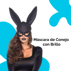 Máscara de Conejo con Brillo