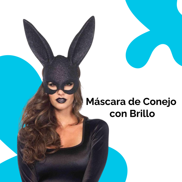 Máscara de Conejo con Brillo