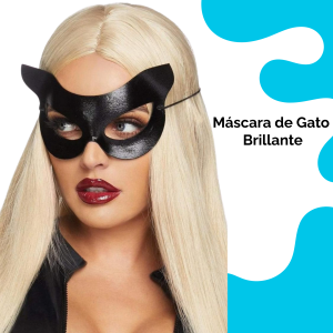 Máscara de Gato Brillante